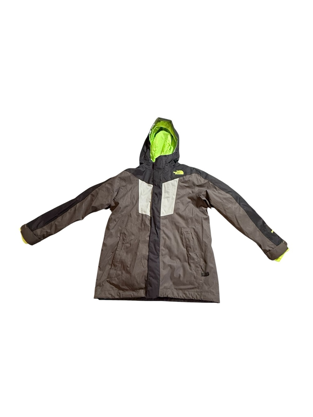 The North Face Boys Vortex Triclimate 3-in-1 Jacket Medium 10/12 HyVent Gray